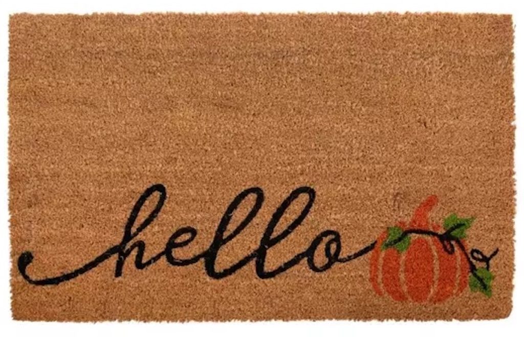 Hello Pumpkin Coir Doormat
