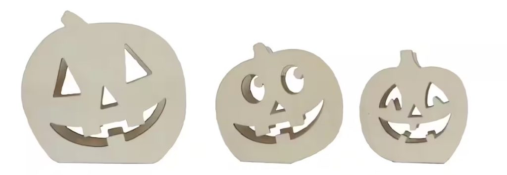 Jack-o'-Lantern Stackable DIY Wood Décor Set