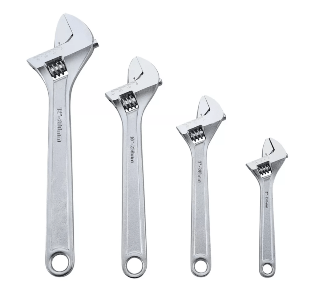 JobSmart Assorted Adjustable Wrench Set, 4 pc.