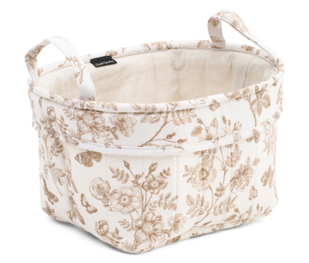 Lily & Faye Medium Floral Pattern Oval Bin