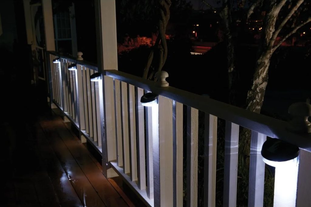 Luminar Outdoor Solar LED Fence Lights