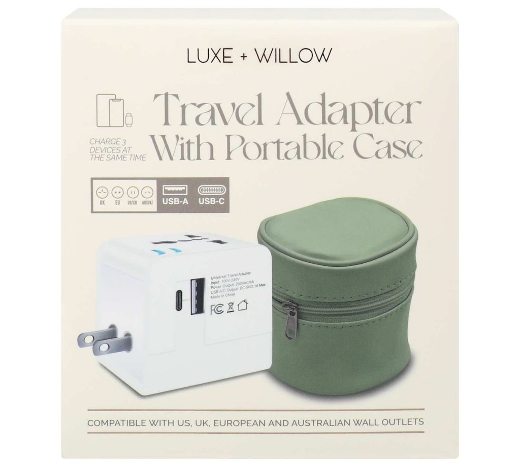 Luxe & Willow Travel Adapter