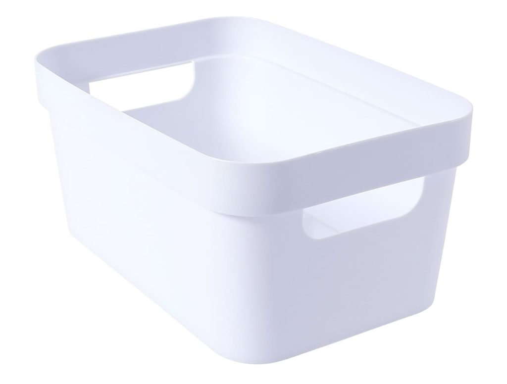 Medium White Storage Bin