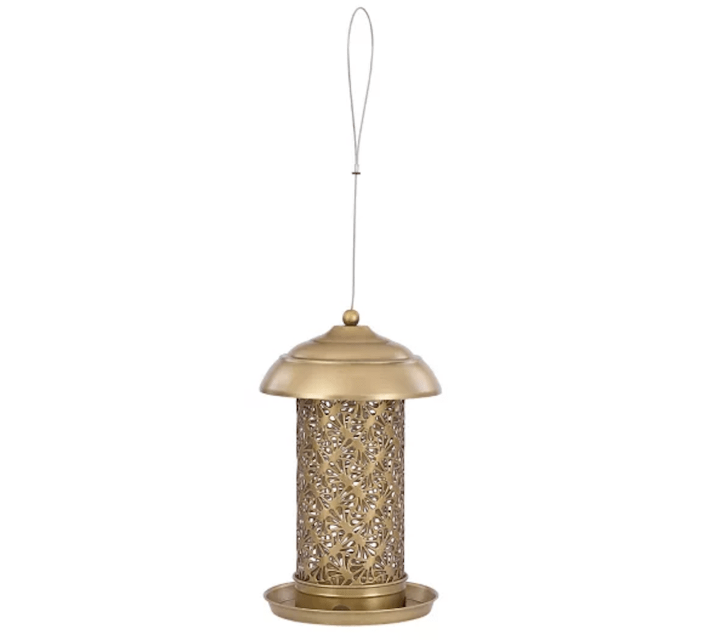 Royal Wing Metal Filigree Outdoor Bird Feeder