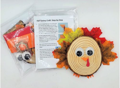 nk and Trinket Kids Turkey Craft Kit, Party Favor Packaging