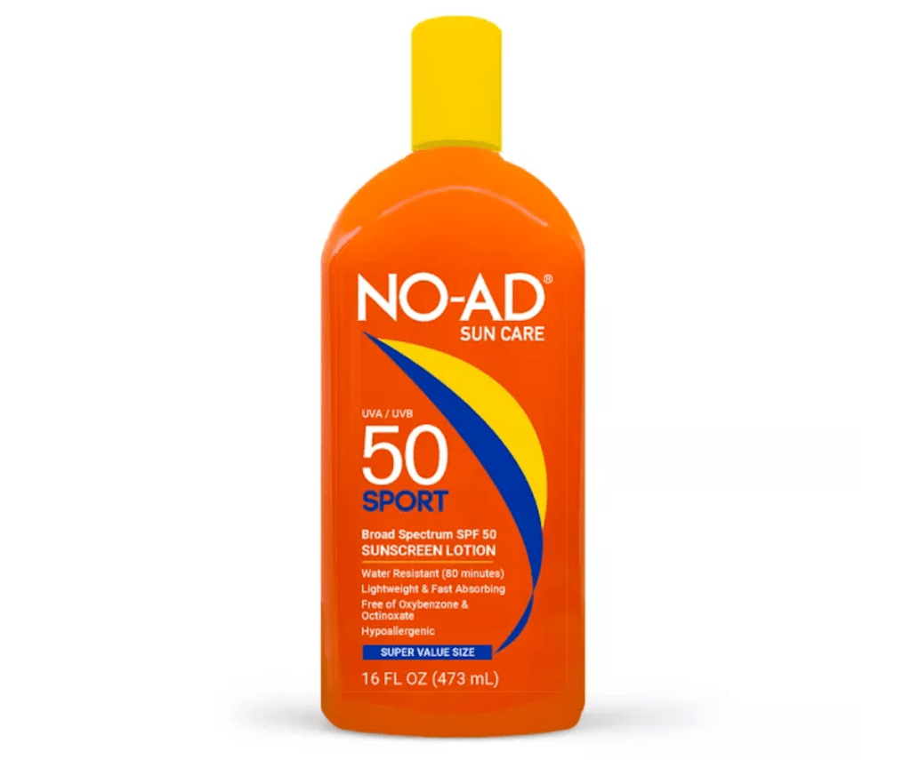 NO-AD Suncare SPF 50 Sport Sunscreen Lotion