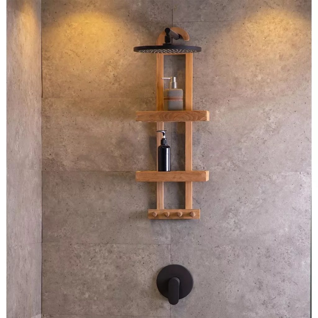 Nordic Teak Natural Shower Caddy