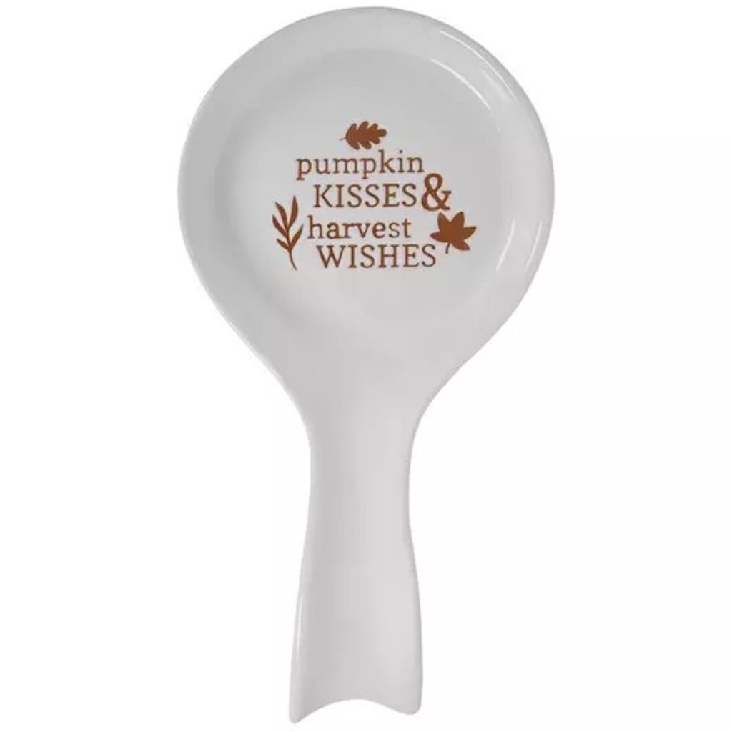 Pumpkin Kisses & Harvest Wishes Spoon Rest