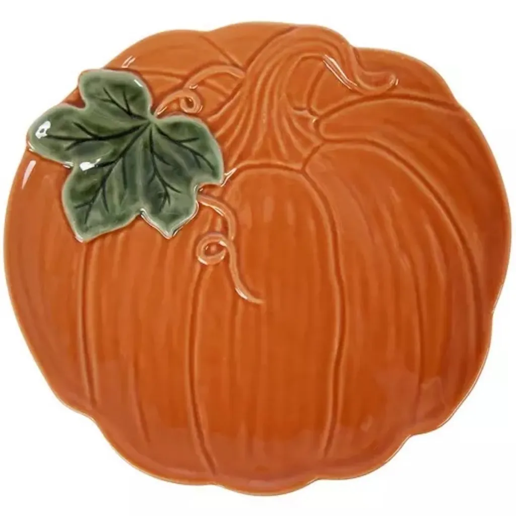 Pumpkin Shaped Salad Plate