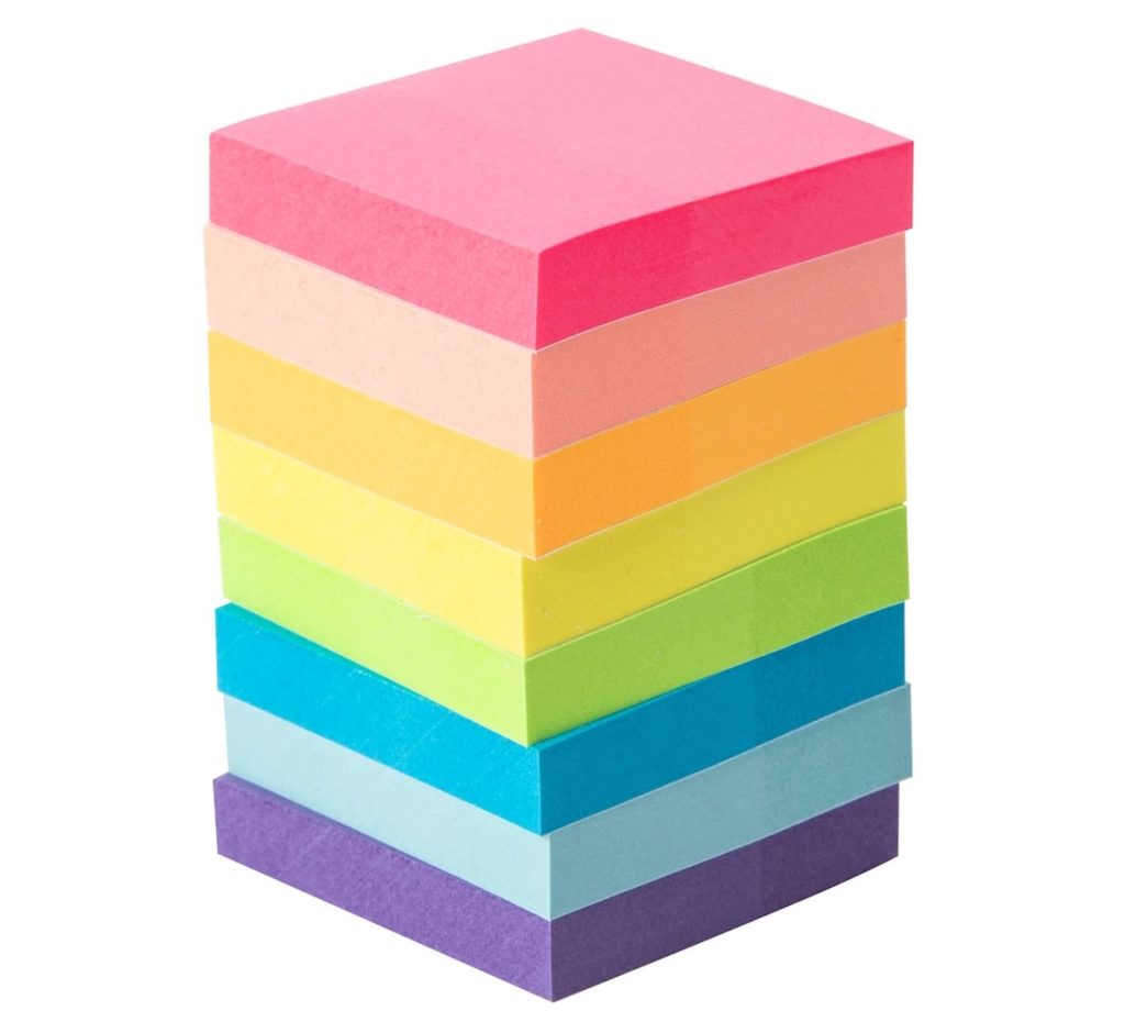 Rainbow Sticky Notes