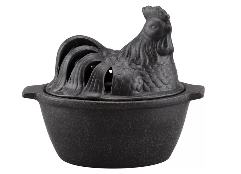 Red Shed Chicken Clay Pot Spiced Apple Scented Candle