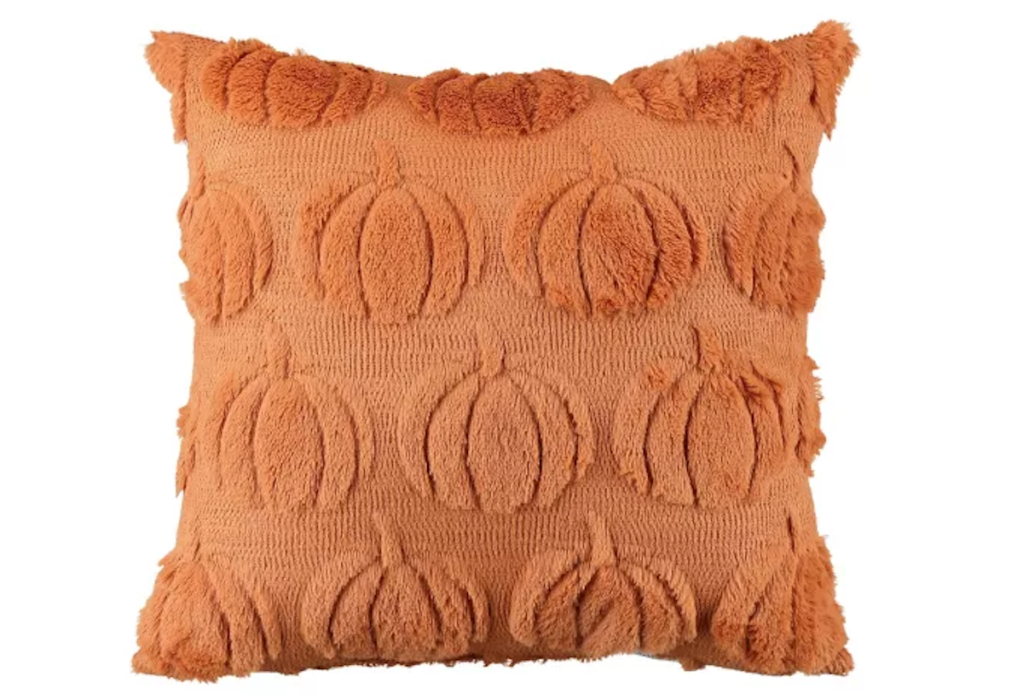 Red Shed Pumpkin Throw Pillow