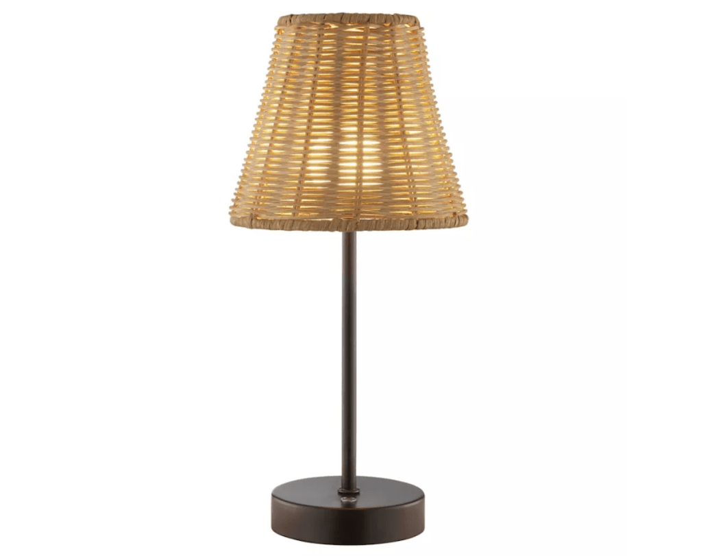Red Shed Rattan Touch Table Lamp