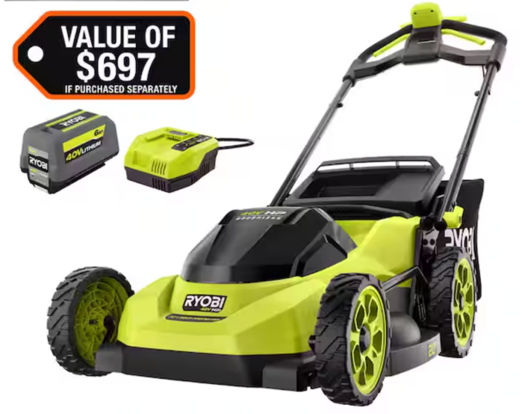 Ryobi 40V Electric Battery Self-Propelled Lawn Mower