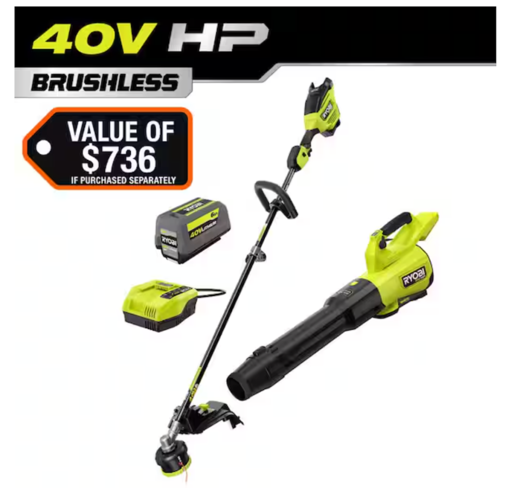 Ryobi String Trimmer & Blower Combo