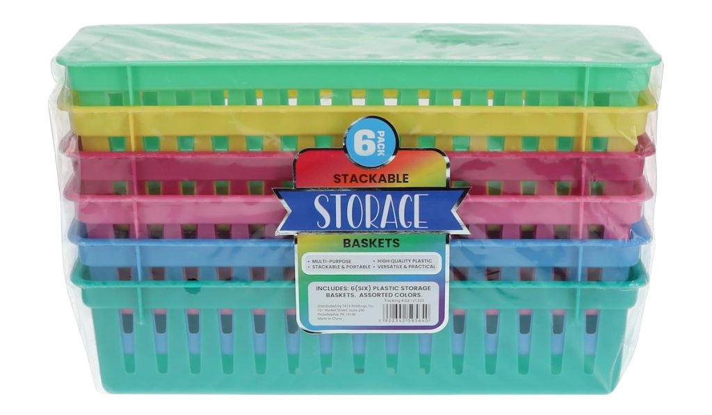 Stackable Storage Baskets 6-Pack