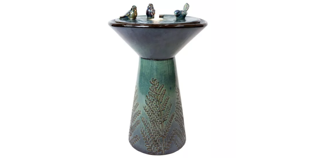 Sunnydaze Decor Gathering Birds Ceramic Outdoor Fountain