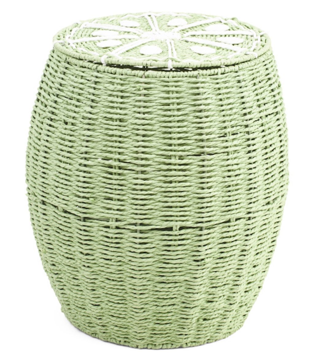 Taylor Madison Designs Lime Lidded Storage Basket