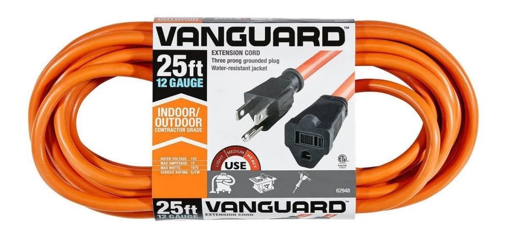 Vanguard 25 ft. x 12/3 Gauge Outdoor Extension Cord