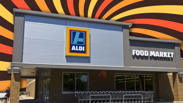 11 Best New Aldi Dorm and Small-Space Finds Under $15. Indianapolis - Circa June 2016: Aldi Discount Supermarket. Aldi sells a range of grocery items, including produce, meat & dairy, at discount prices VII