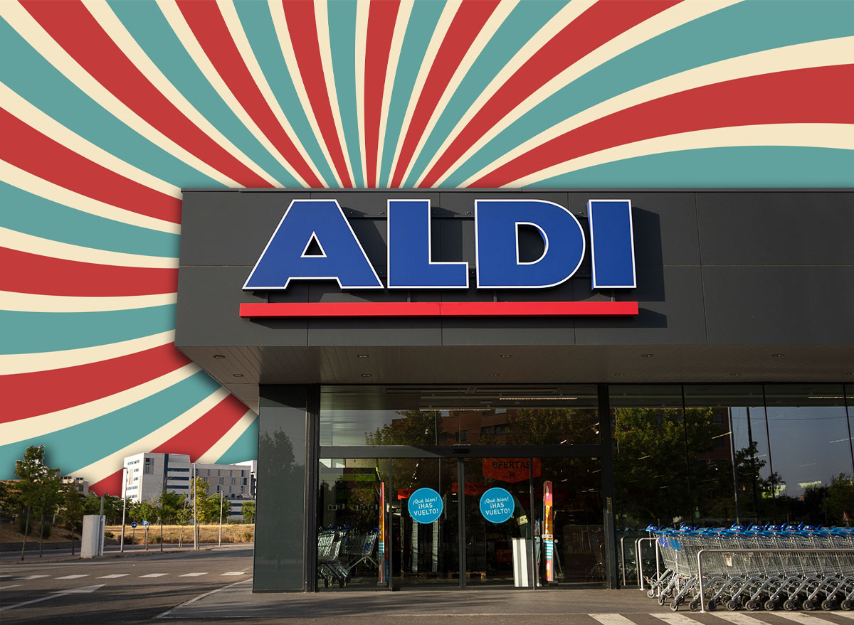 11 Best New Aldi Finds Flying Off Shelves This August. Madrid,SPAIN - July 2, 2022: Aldi branch. Aldi is a leading global discount supermarket chain with nearly 10,000 stores in 18 countries.