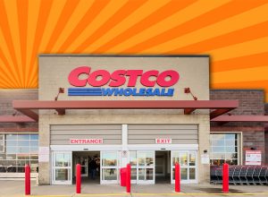 Calgary, Alberta, Canada. May 3, 2024. A Costco Wholesale entrance store Warehouse store in Sarcee Trail NW, Calgary.