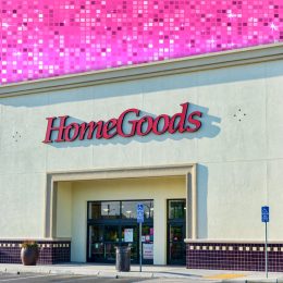 11 Best New HomeGoods Fall Entryway Finds Under $25. HomeGoods department store store, exterior, facade and entrance. Home Goods is an American store chain of discount home furnishing stores - Cupertino, California, USA - May 13, 2019