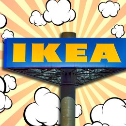 11 Ikea End of Summer Finds That Look Like Pottery Barn for Less. 04.19.2024 wroclaw, poland, ikea. Advertising banner of a large Ikea chain store