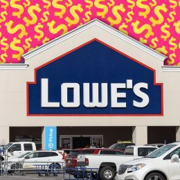 11 Lowe's Finds That Look Way More Expensive Than They Are. NEW IBERIA, L.A. / USA - DECEMBER 28, 2019: Lowe's hardwear and home improvement store and parking lot locted in South Louisiana.