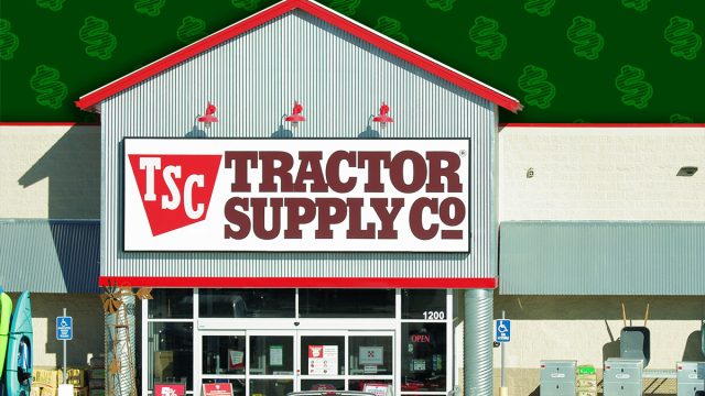 11 Tractor Supply Finds That Look Way More Expensive Than They Are. Tractor Supply Company is a NASDAQ publicly traded company with stock ticker symbol TSCO - Blanco, Texas, USA - January 1, 2021