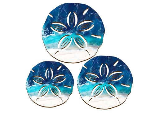 3 Sizes Sand Dollar Wall Decor Set
