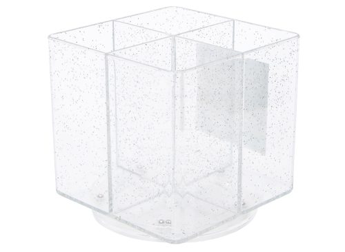 4-Compartment Glitter Beauty Spinner