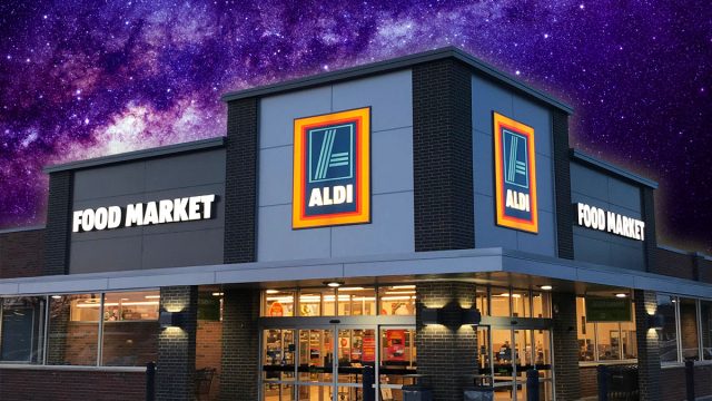 7 Best New Aldi Small-Space Finds Under $10. Richfield, MN/USA- March 13, 2018. The outside of an Aldi Food Market store at dusk in Minnesota.