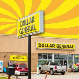 7 Best New Dollar General Fall Finds Under $5 SMETHPORT, PA, USA-15 AUGUST 2021: Dollar General store in downtown. Building and signs.