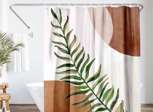 71x74 Botanical Boho Shower Curtain