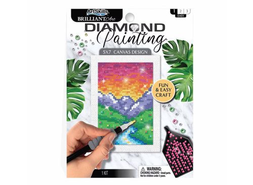  ArtSkills Brilliant Art Diamond Painting Kit, Sunset Mountain