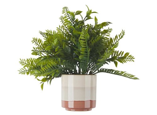 Artificial Greenery Plant with Ceramic Planter, Assorted