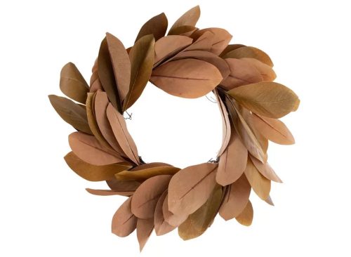 Brown & Green Magnolia Leaf Wreath