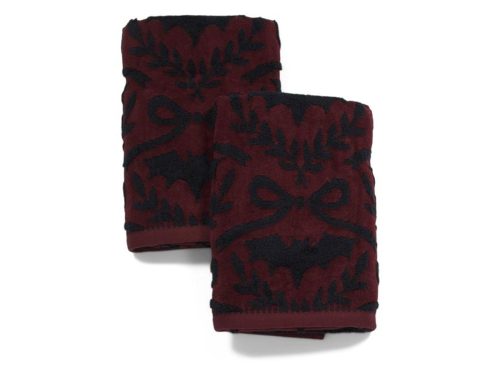 CARO HOME Set Of 2 Bat Bow Hand Towels