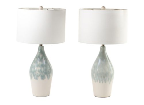 CRESTVIEW COLLECTION 2pk 27in Destiny Ceramic Table Lamps