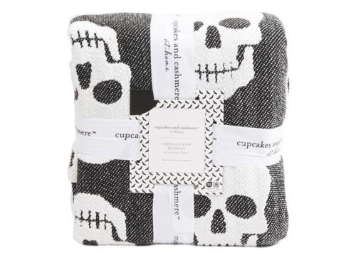 CUPCAKES & CASHMERE Textured Skulls Blanket