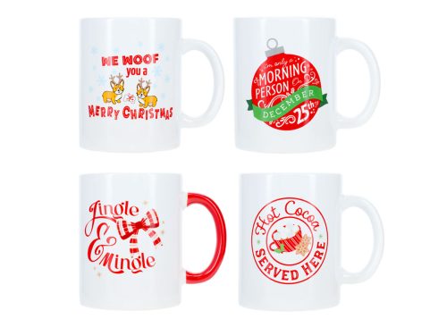 Christmas-themed Ceramic Mug, Assorted Styles