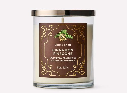 Cinnamon Pinecone Single Wick Candle