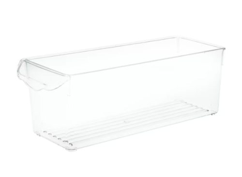 Clear Rectangular Refrigerator Storage Bin