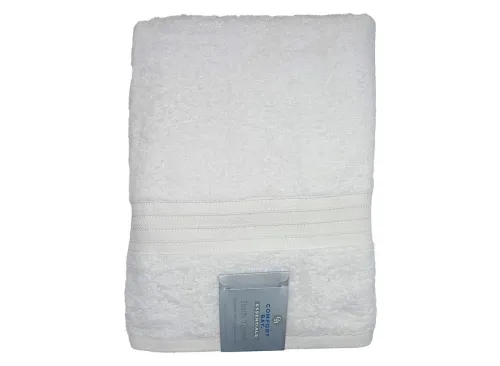 Comfort Bay Essentials Soft Bath Towel, 30x52 in, White