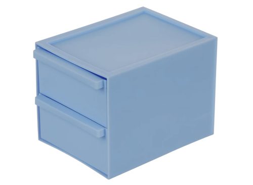 Compact Two-Drawer Storage Organizer