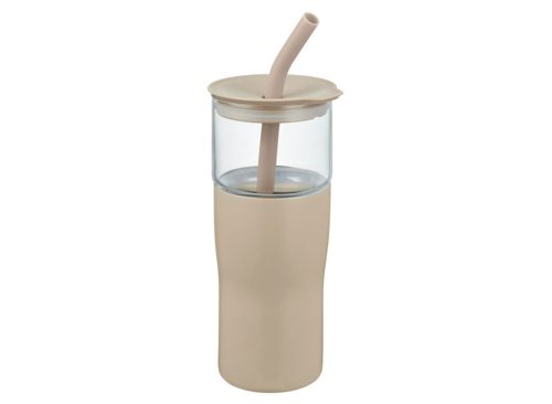  Crofton 2 in 1 Glass Tumbler, Tan
