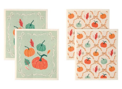  Crofton Pumpkin Lattice Swedish Dish Cloths