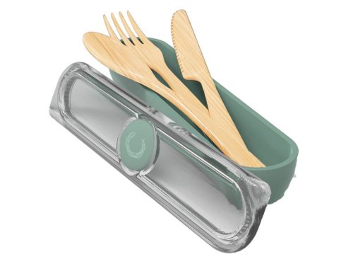 Crofton Reusable Cutlery Set and Box, Green