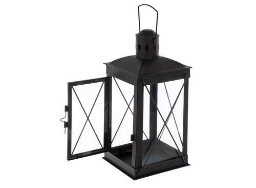 Crossbuck Farmhouse Metal Lantern
